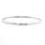 14K White Gold 0.49cttw. Diamond Flexible Bangle Bracelet