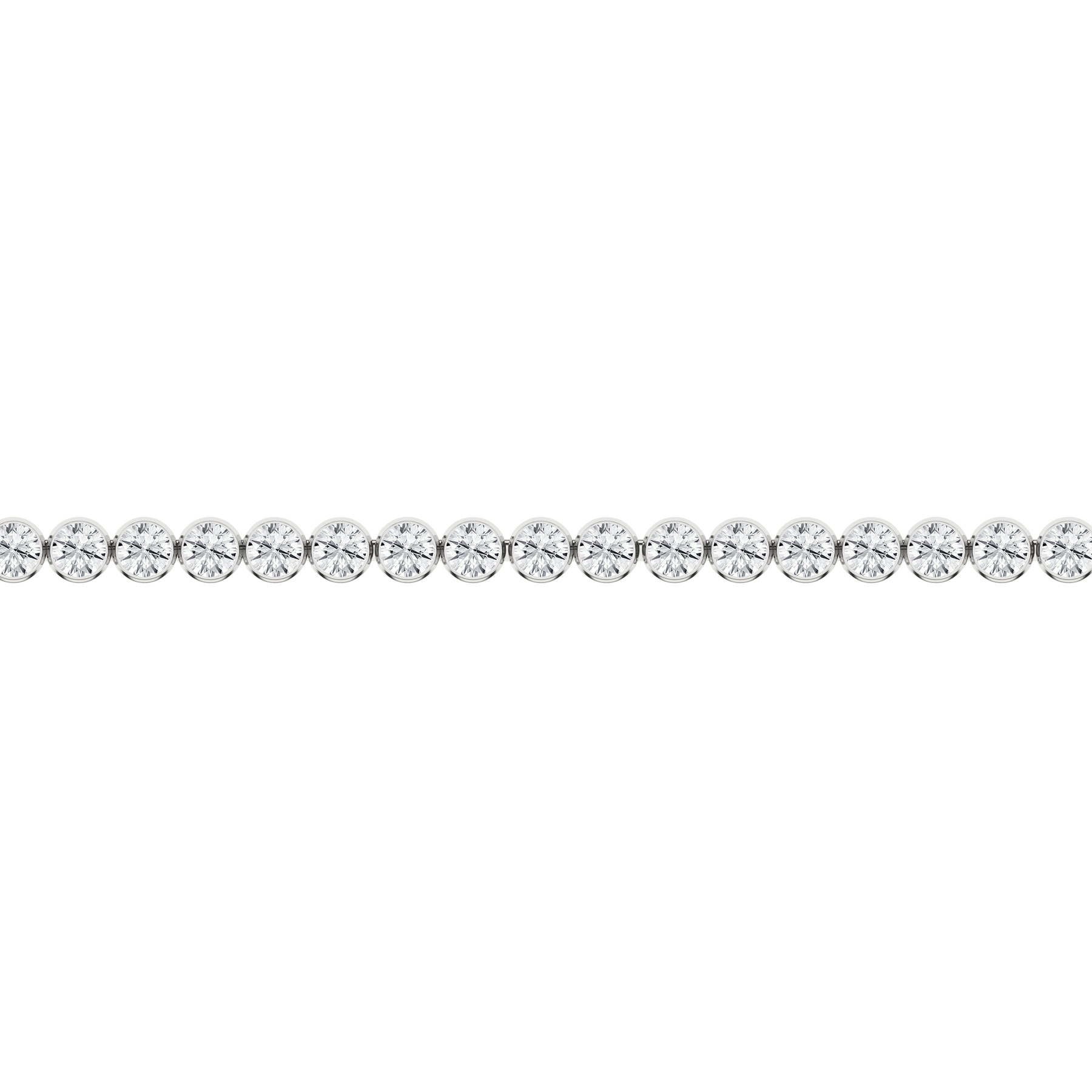 3 Carat Round Lab Grown Diamond 14K Gold Seamless Tennis Bracelet