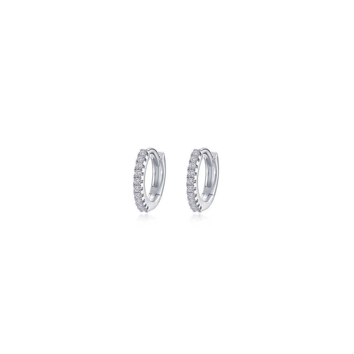 Lafonn Simulated Diamond 11mm Huggie Hoop Earrings E0620CLP00