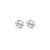 2 Carat Round Lab Grown Diamond 14K Gold Seamless Solitaire Stud Earrings