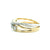 14K Two-Tone Gold 0.42cttw. Diamond Multi Crossover Fashion Ring