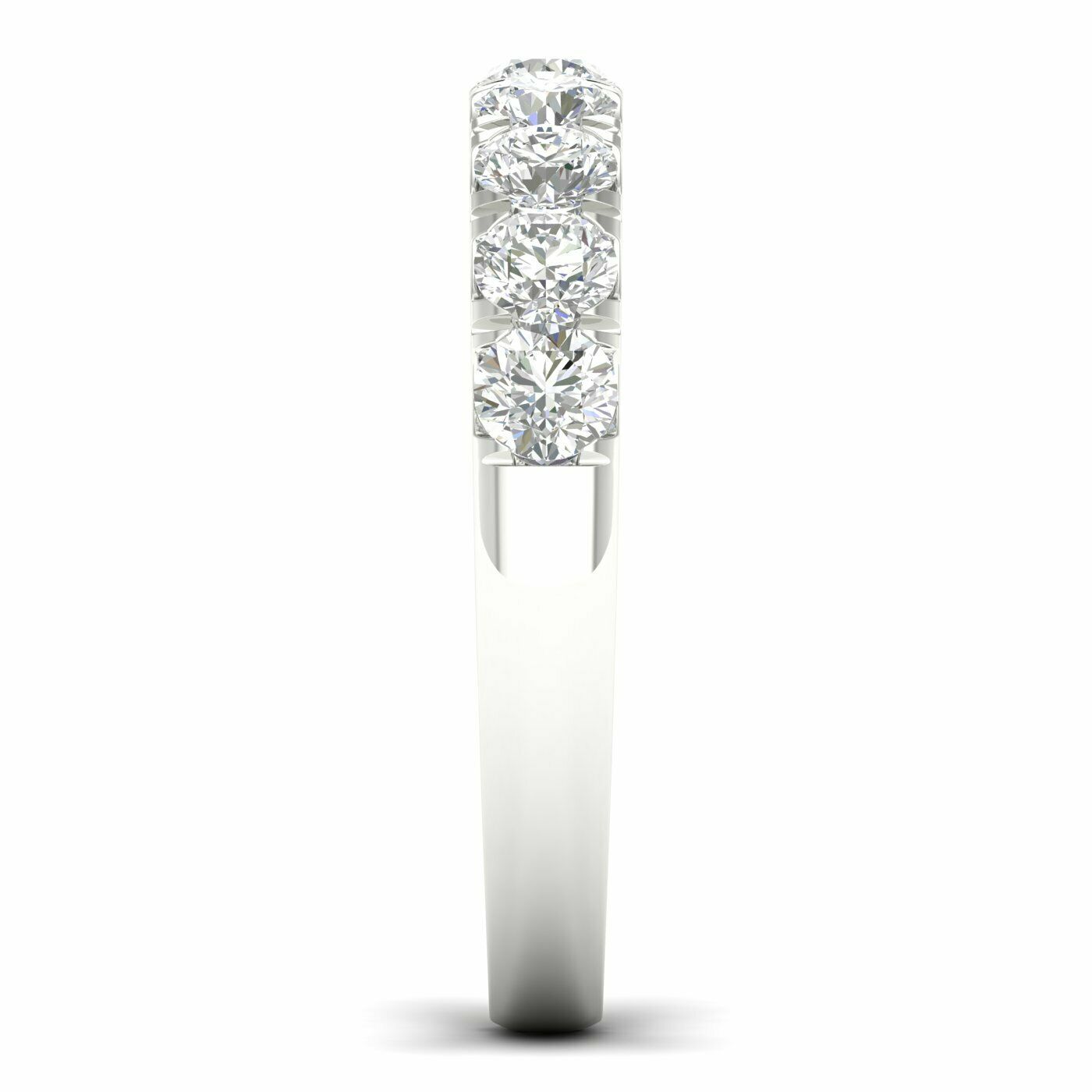 1 Carat Round Lab Grown Diamond 14K Gold Anniversary Band