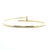 14K Yellow Gold 0.19cttw. Diamond Flexible Nail Cuff Bangle Bracelet