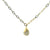 14K Yellow Gold 0.47cttw. Diamond Pavé Pear Pendant Oval Link Necklace