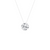 1 ½ Carat Round Lab Grown Diamond 14K Gold Seamless Solitaire Necklace