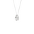 1 Carat Pear Lab Grown Diamond 14K Gold Seamless Solitaire Necklace