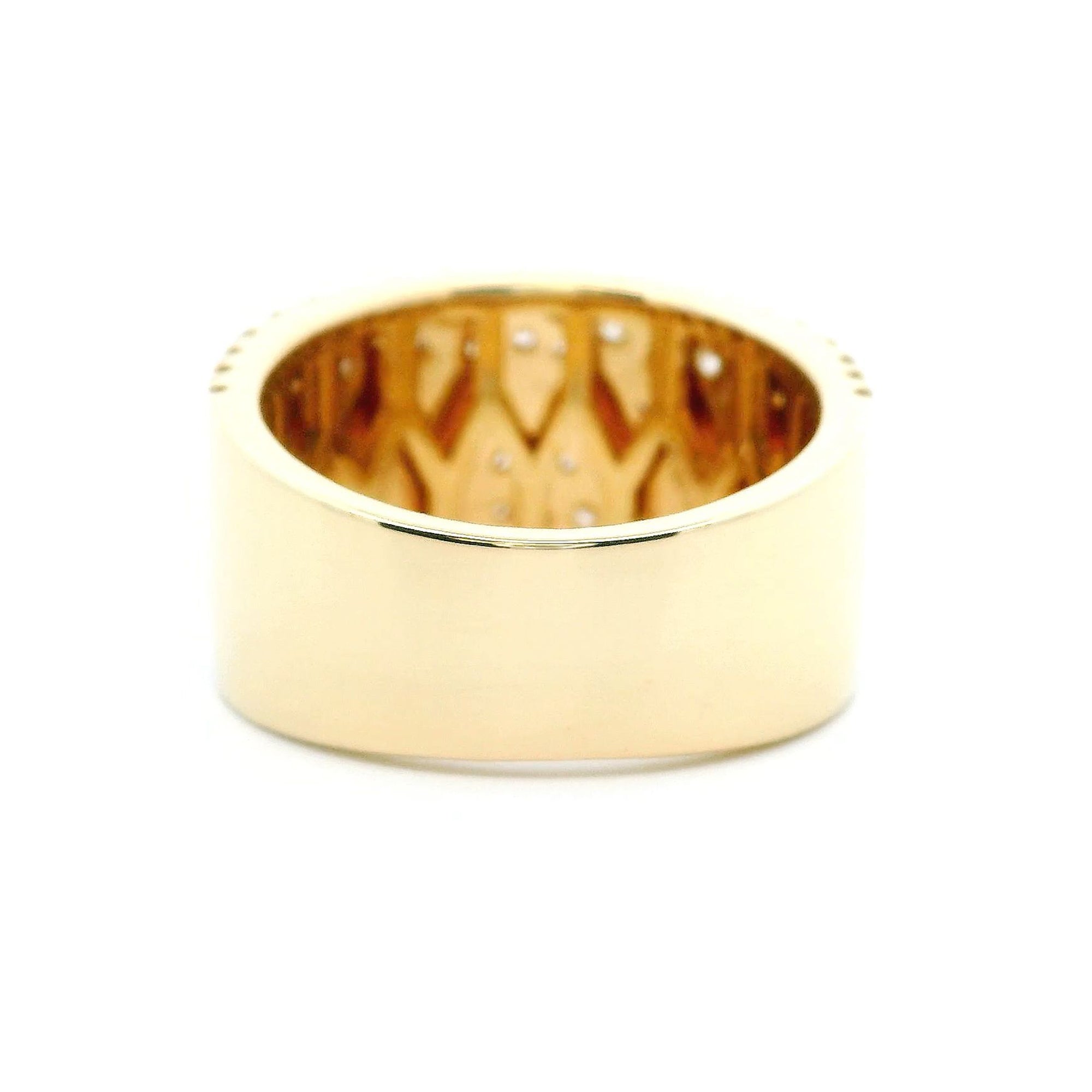 14K Yellow Gold 1.48cttw. Diamond Scattered Design Fashion Ring