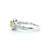 14K Two-Tone Gold 0.41cttw.Yellow Diamond & 0.65cttw. White Diamond Fashion Ring