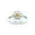 14K Two-Tone Gold 0.41cttw.Yellow Diamond & 0.65cttw. White Diamond Fashion Ring