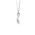 14K White Gold 0.51cttw. Diamond Clover Pendant Necklace