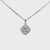 14K White Gold 0.51cttw. Diamond Clover Pendant Necklace