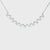 14K White Gold 0.88cttw. Diamond 11 Stone Tennis Necklace