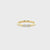 14K Yellow Gold 0.15cttw. Diamond Three Stone Fashion Ring