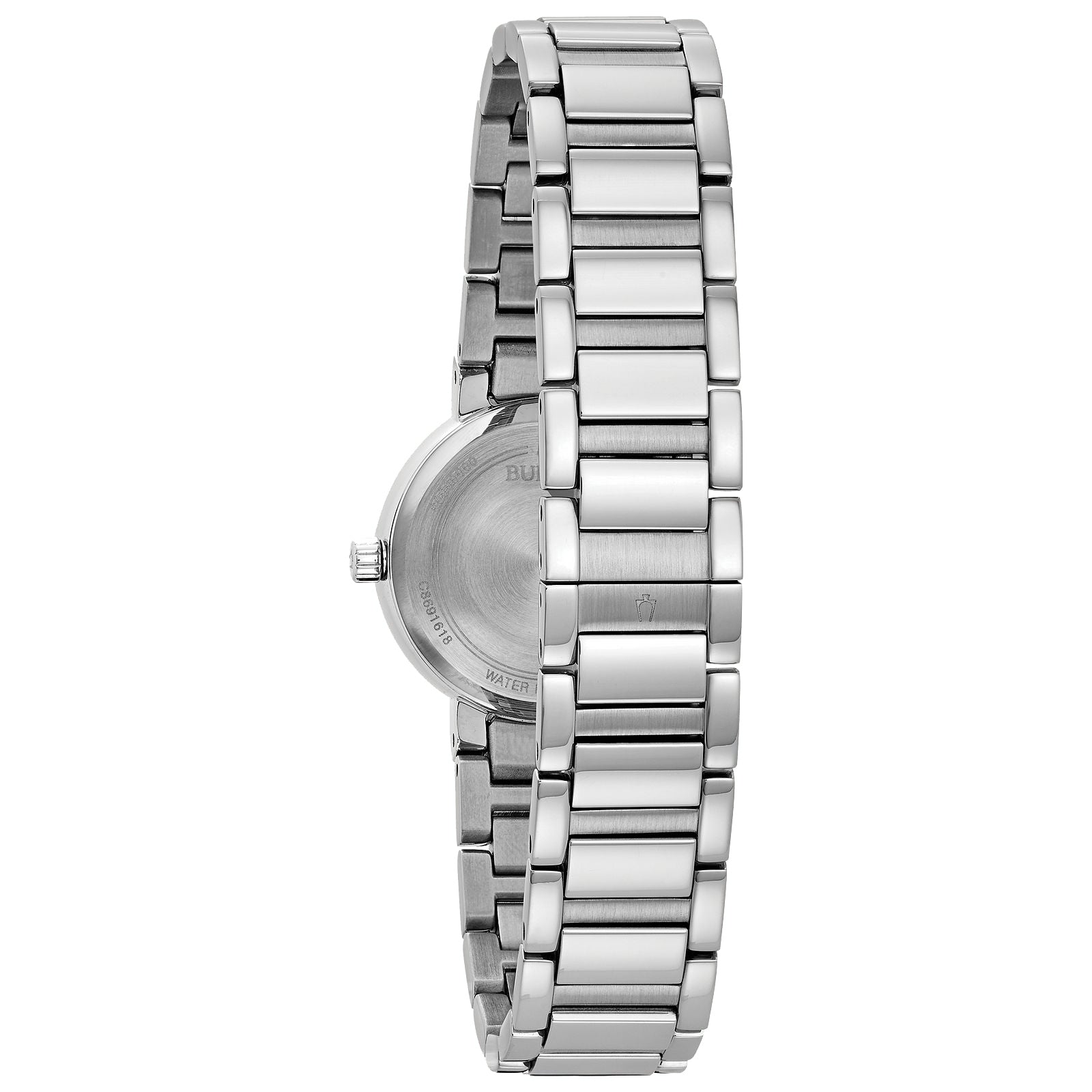 Bulova Women's orders Futuro Diamond Accent Stainless Steel Bracelet Watch 26mm 96P172