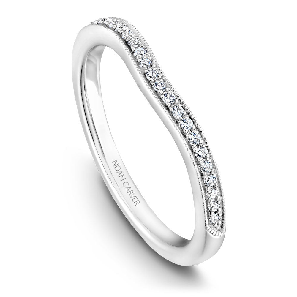 Noam Carver Vintage Inspired Micropavé Diamond Wedding Band B056-01B