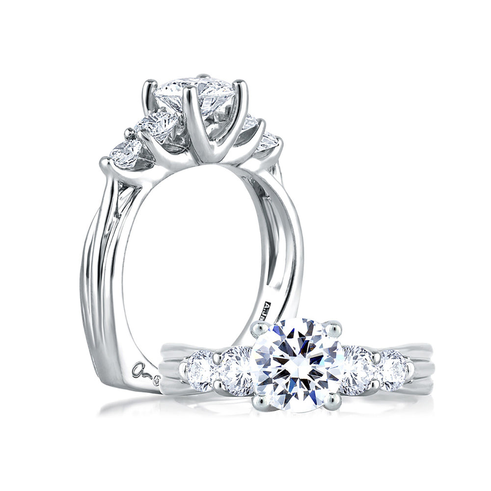 5 Stone Diamond Halo Gold Ring, Halo Wedding Band, 5 Diamond Anniversary  Ring, 5 Stone Bridal Ring, Halo 5 Stone Wedding Band, - Etsy
