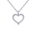 Lafonn Simulated Diamond Open Heart Pendant Necklace P0146CLP