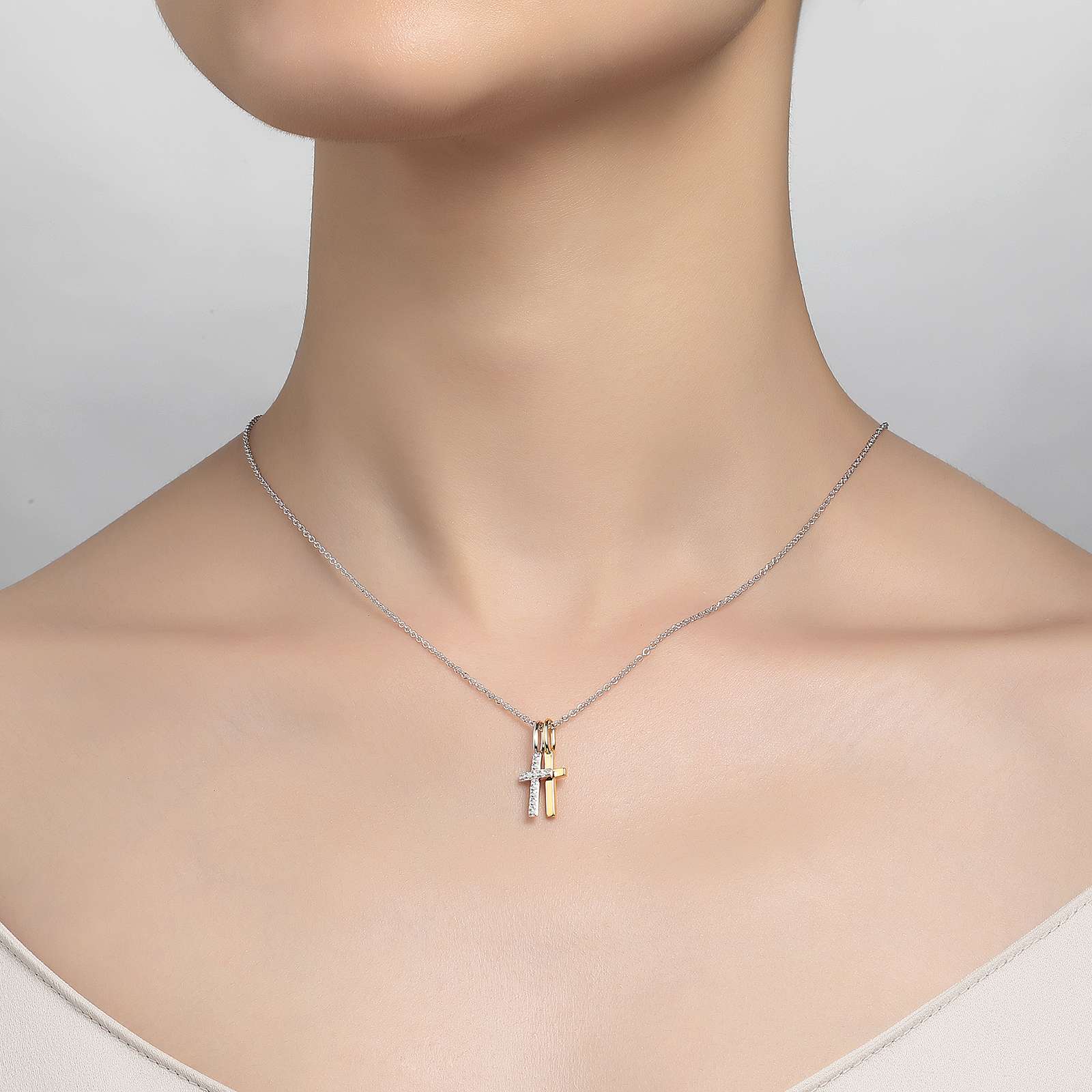 Simulated diamonds outlet cross